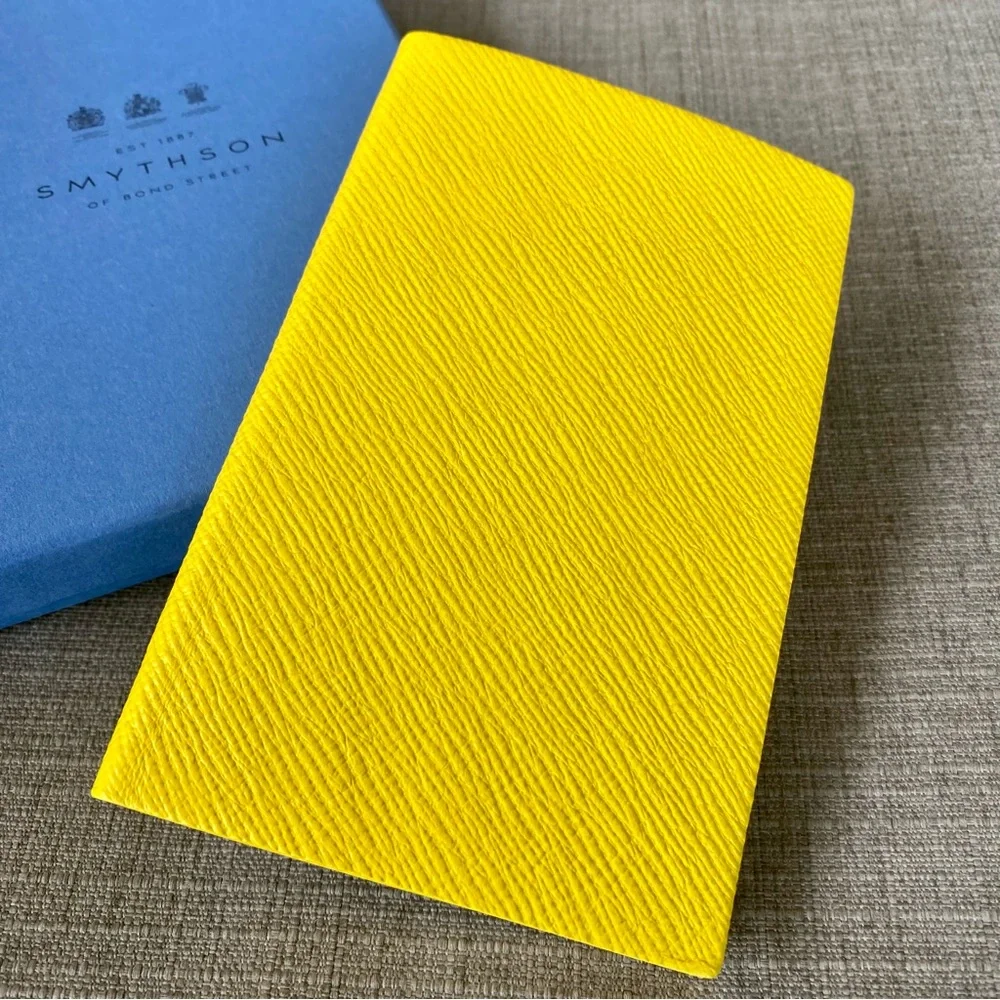 NIB Smythson Panama Notebook in Rare Lemon